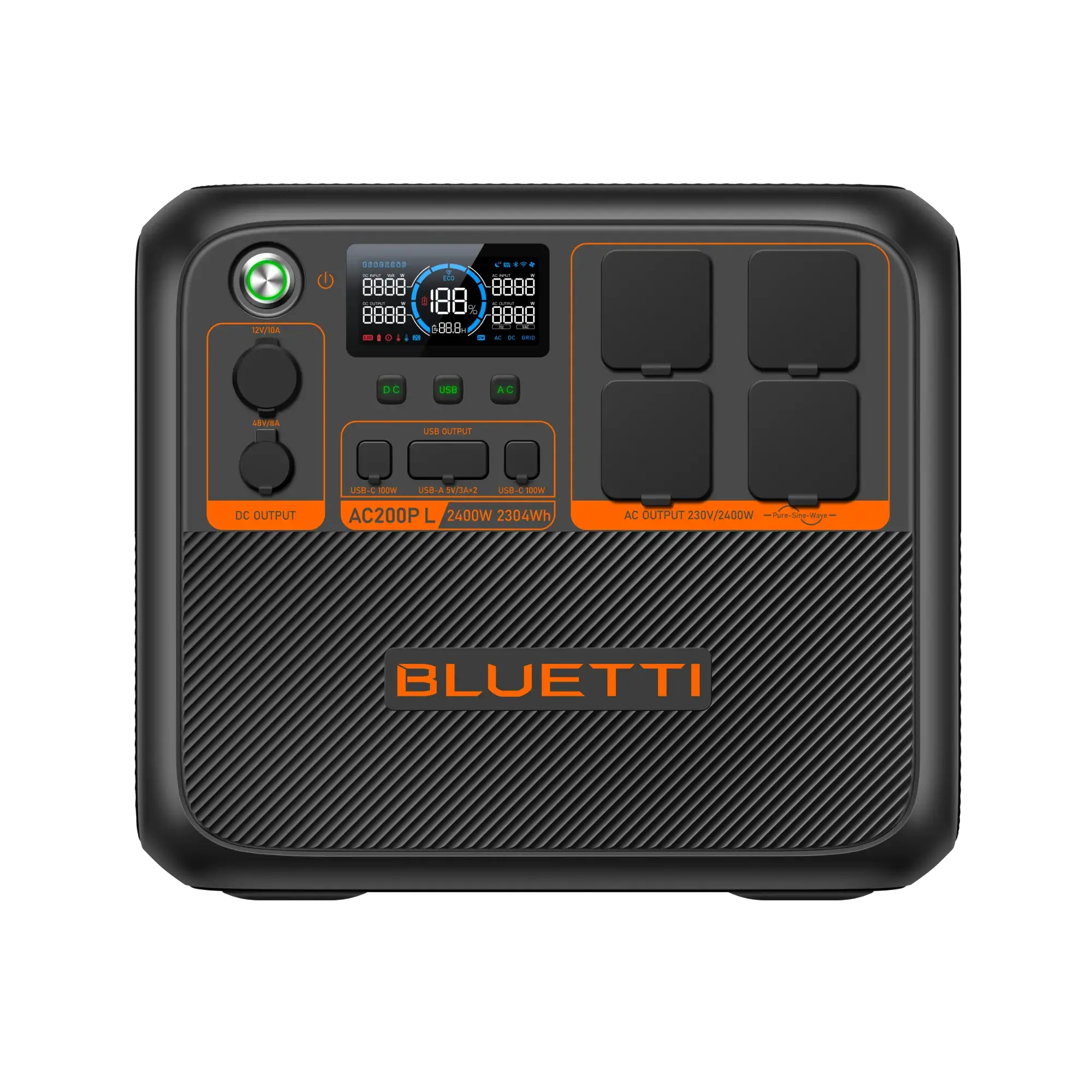 BLUETTI AC200PL | 2400W / 2304Wh - KARIB'LIGHT