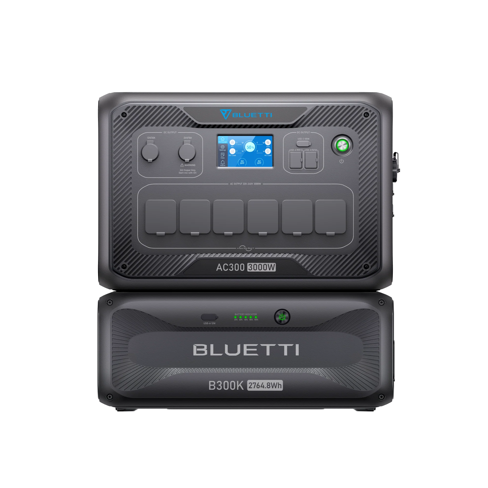 BLUETTI AC300 + B300K | 3000W / 2764,8Wh - KARIB'LIGHT