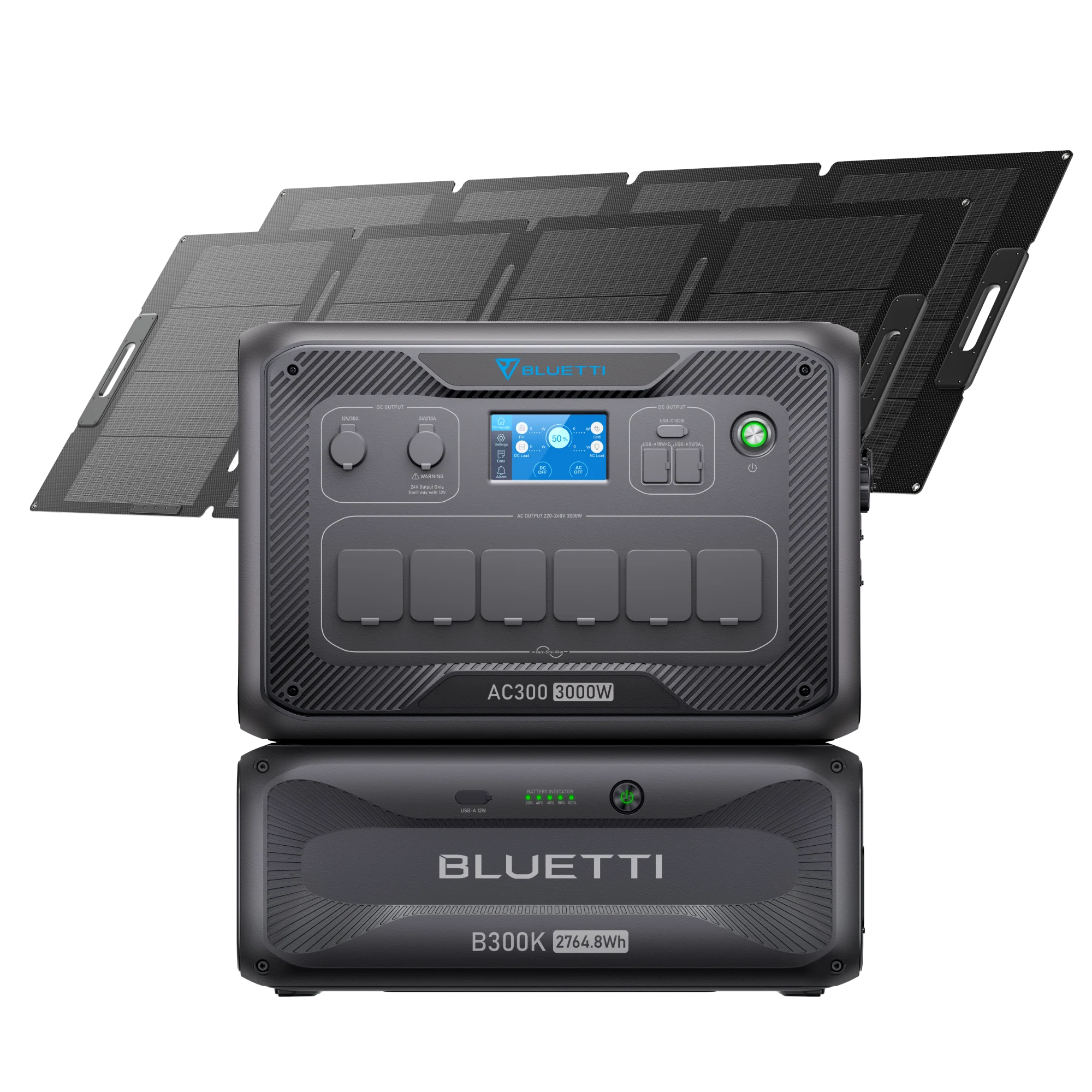 BLUETTI AC300 + B300K | 3000W / 2764,8Wh - KARIB'LIGHT