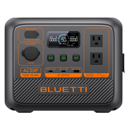 BLUETTI AC50P | 700W / 504Wh - KARIB'LIGHT