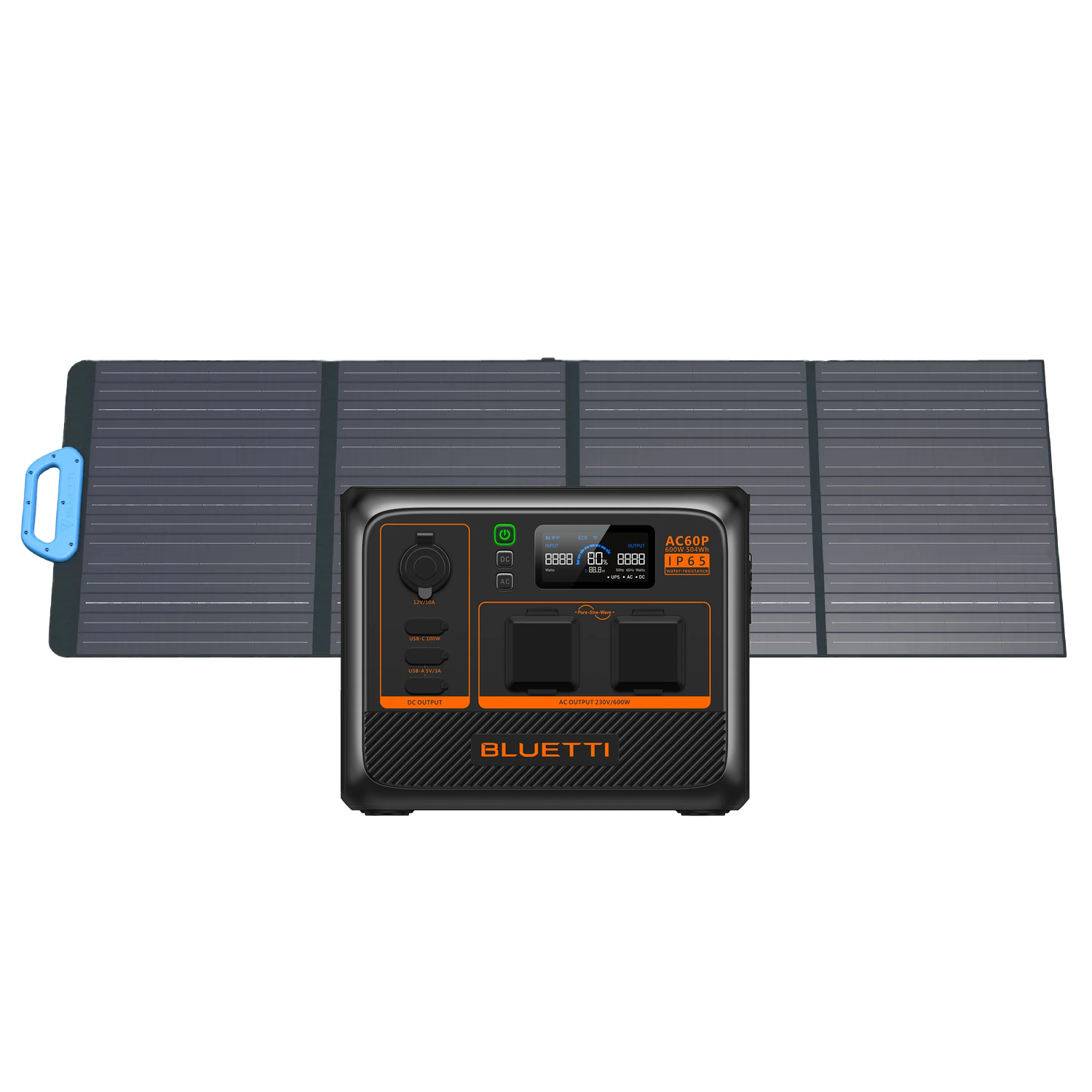 BLUETTI AC60P Station électrique portable | 600 W / 504 Wh - KARIB'LIGHT