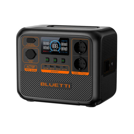 BLUETTI AC70P Station électrique portable | 1000 W / 864 Wh - KARIB'LIGHT