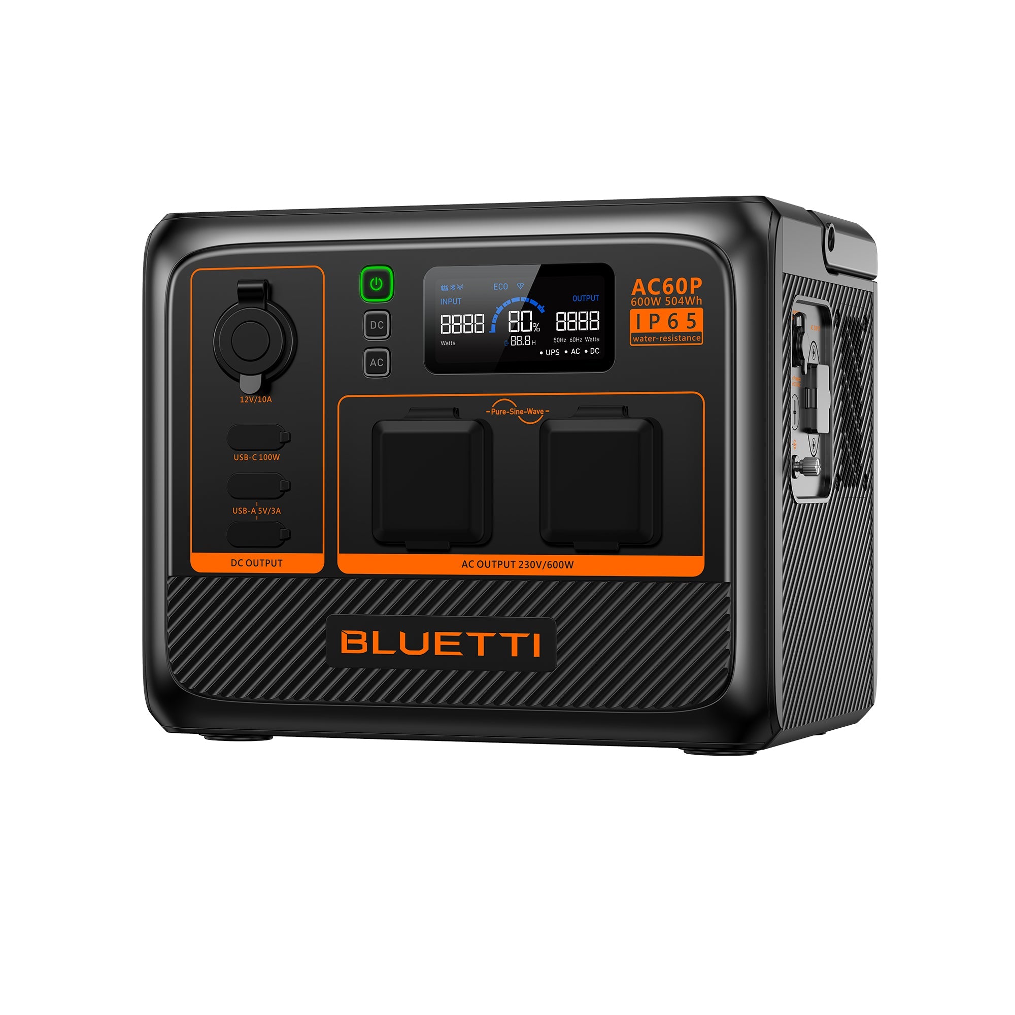BLUETTI AC60P Station électrique portable | 600 W / 504 Wh - KARIB'LIGHT