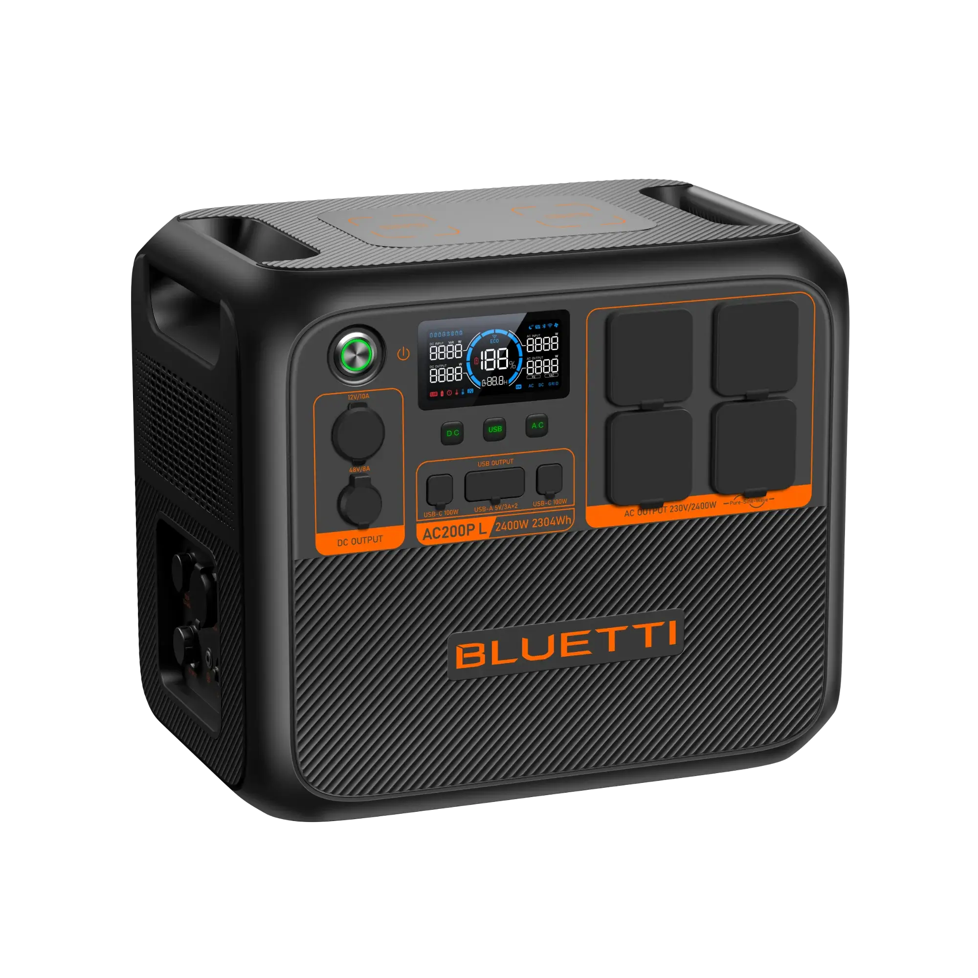 BLUETTI AC200PL | 2400W / 2304Wh - KARIB'LIGHT