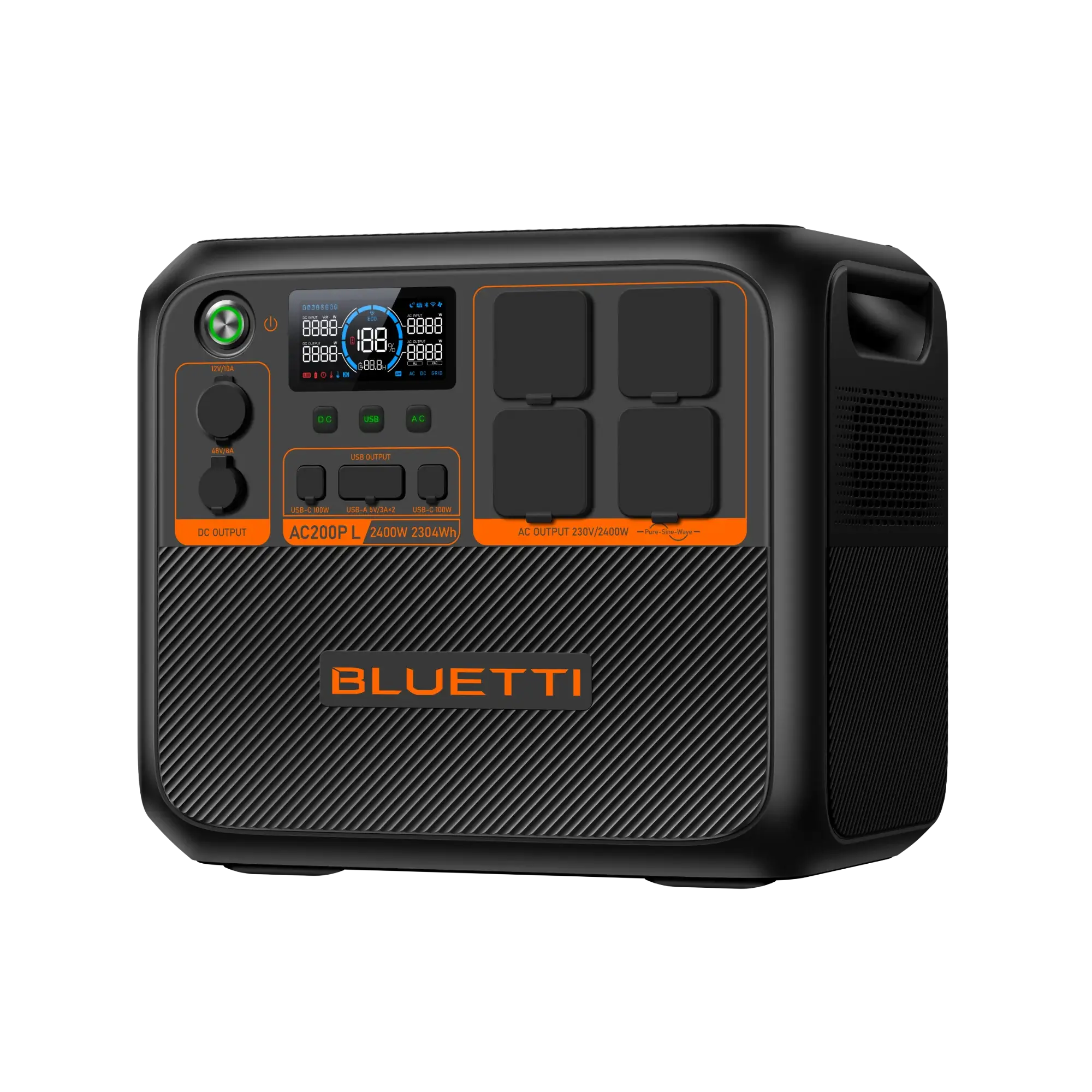 BLUETTI AC200PL | 2400W / 2304Wh - KARIB'LIGHT