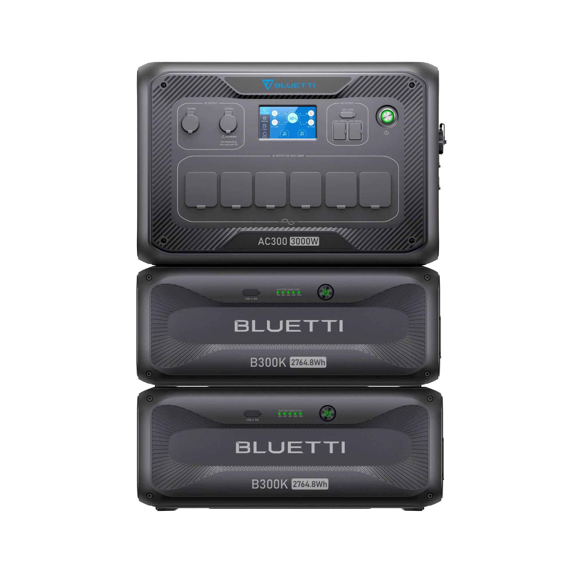 BLUETTI AC300 + B300K | 3000W / 2764,8Wh - KARIB'LIGHT