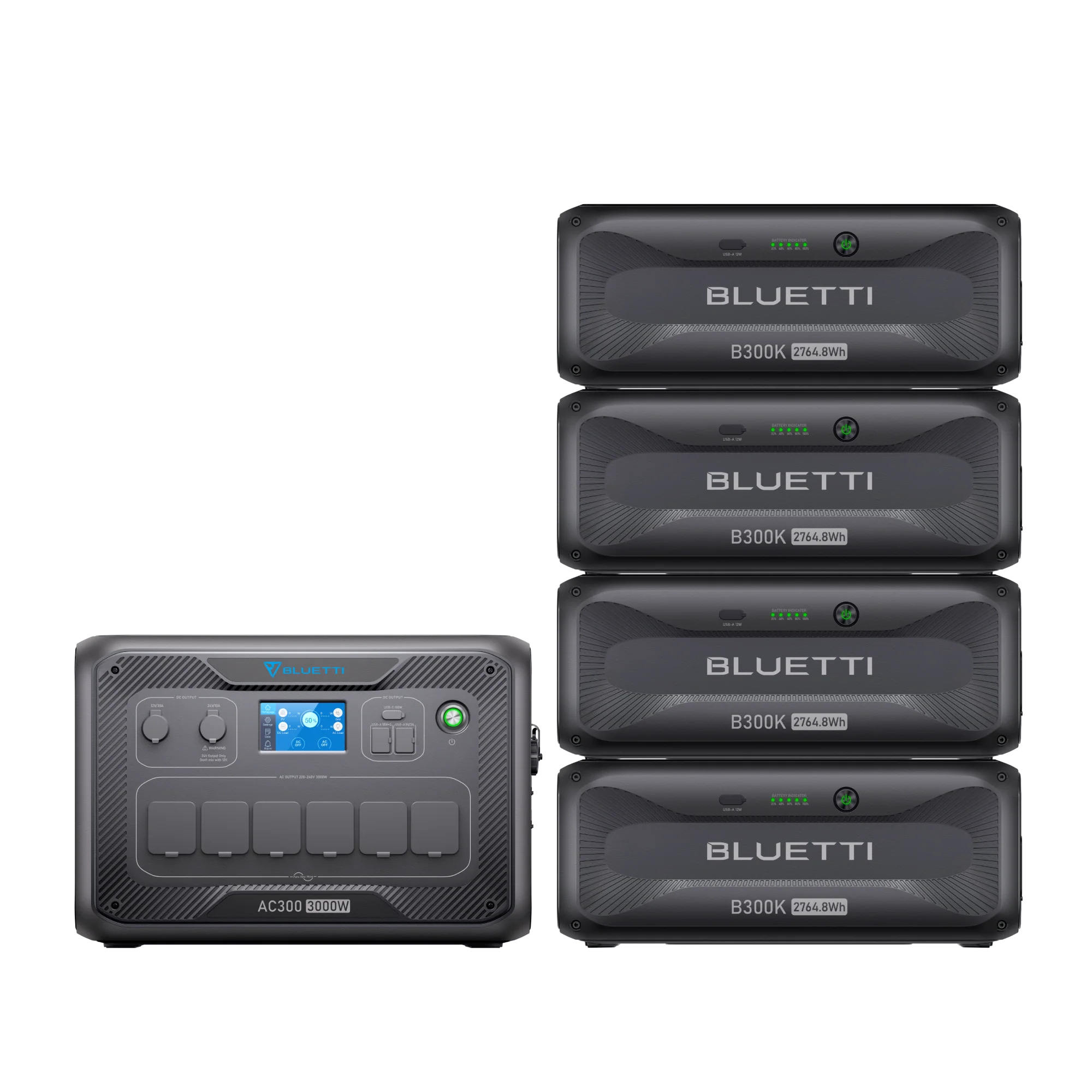 BLUETTI AC300 + B300K | 3000W / 2764,8Wh - KARIB'LIGHT