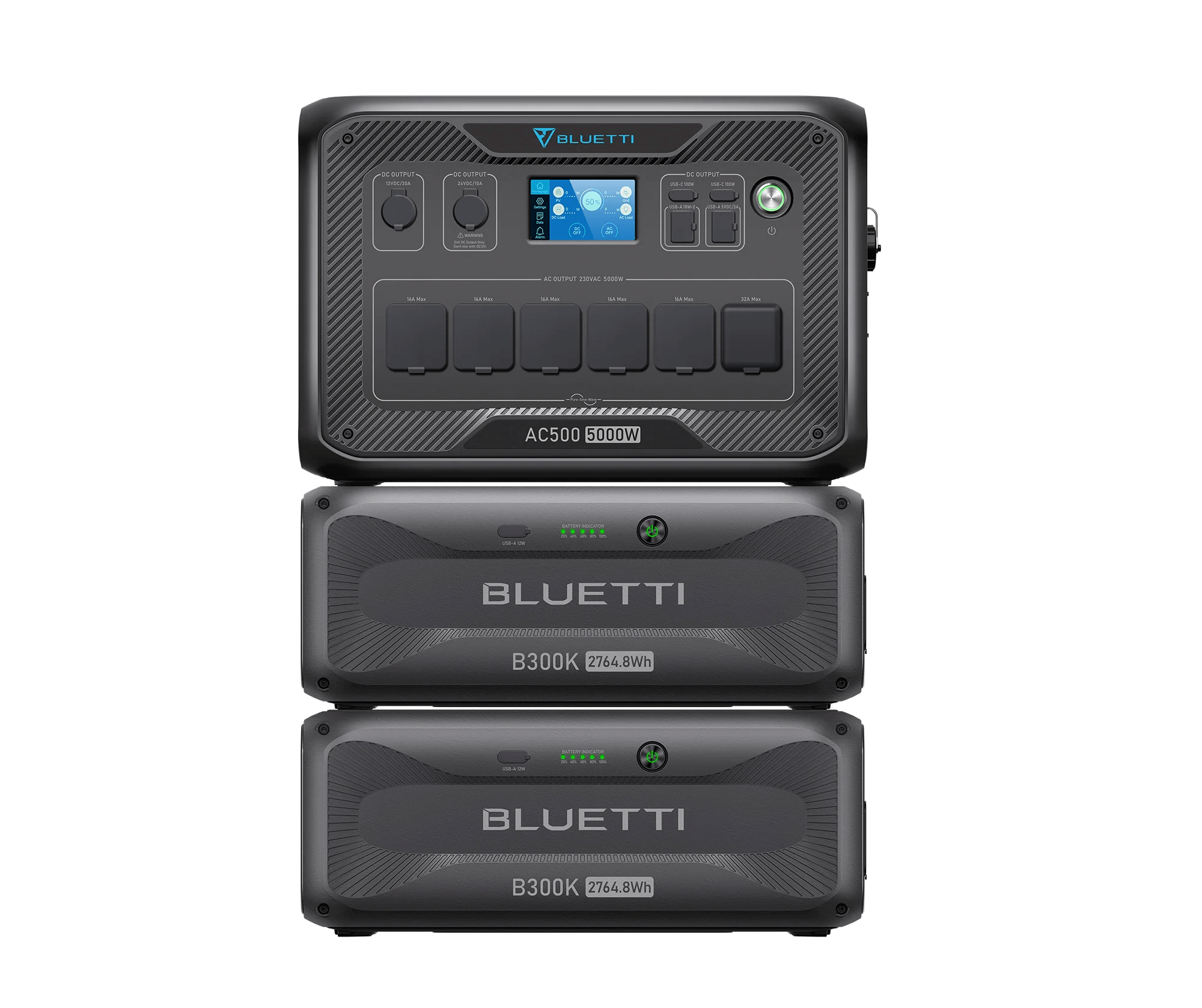 BLUETTI AC500 + B300K*2 | 5000W / 5529,6Wh - KARIB'LIGHT